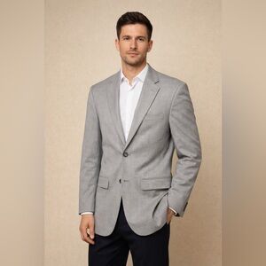 ✨ Stafford Men’s Light Gray Blazer / Suit Jacket ✨